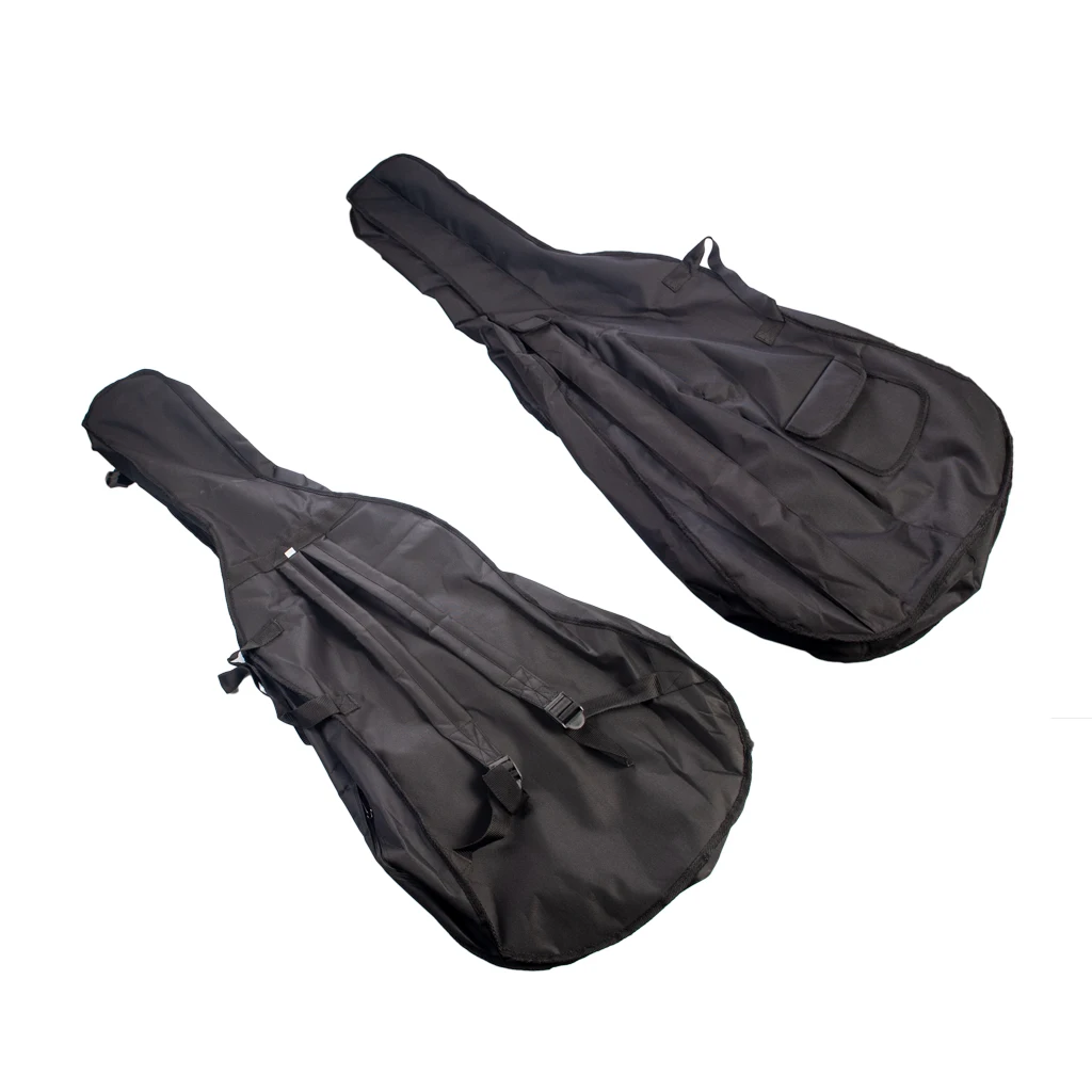 

New Portable Cello Bag Soft In 4/4, 3/4 & 1/2 Gig Bag Wear-resistant Black