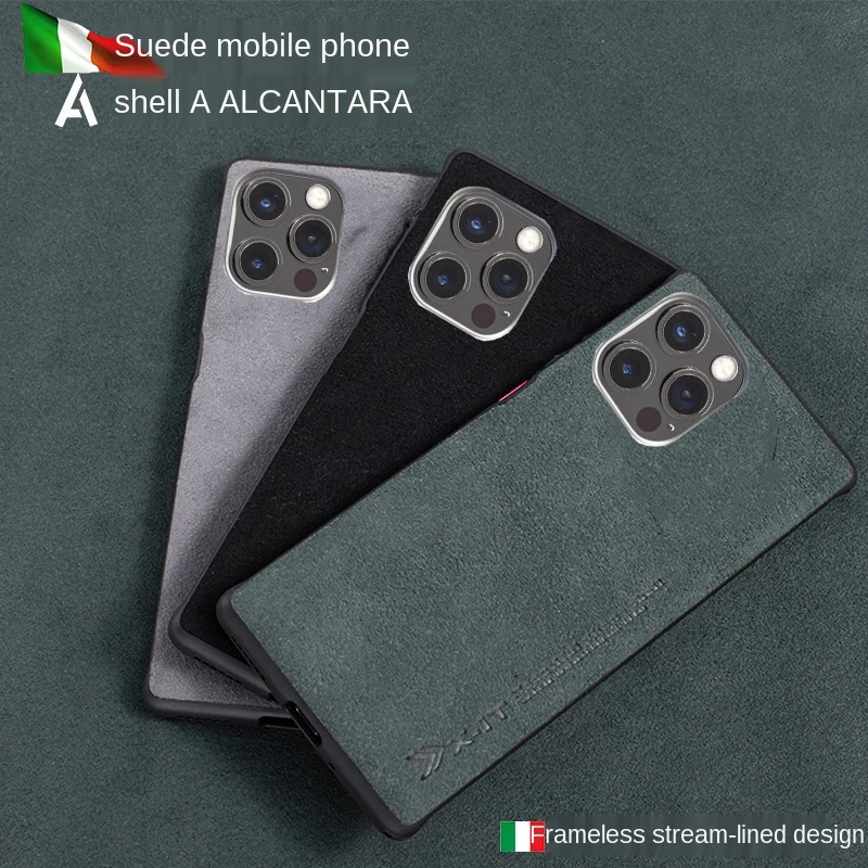 

Suitable for iphone 13 case phone 12 pro case Iphone case suede half-pack mobile phone case for iphone 11 pro max case