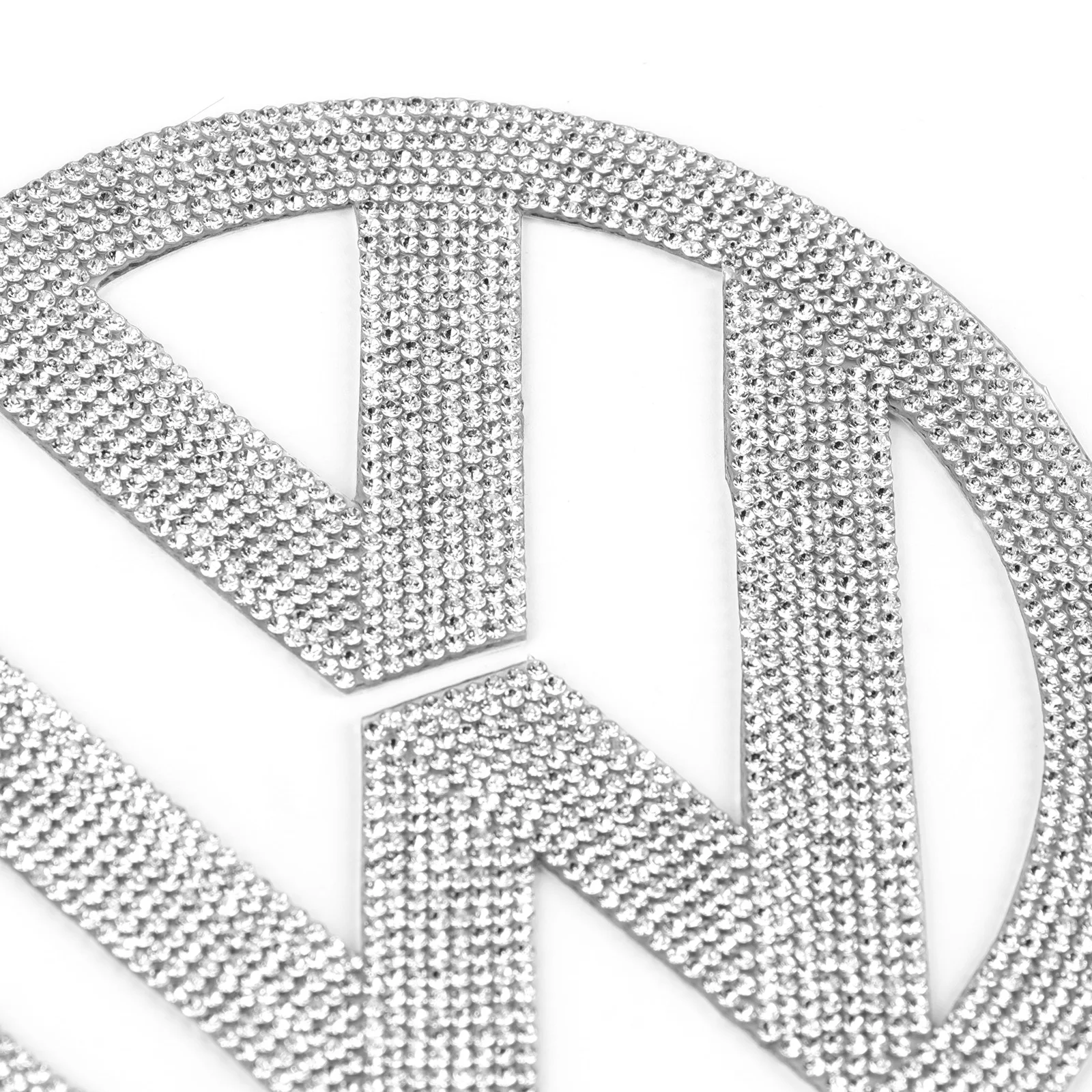 134 мм бриллиантовые блестящие стразы Передняя эмблема значок Обложка Наклейка