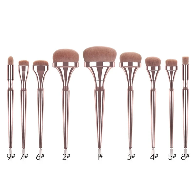 Кисточка для макияжа кисть теней бровей губ растушевки Веерная косметический