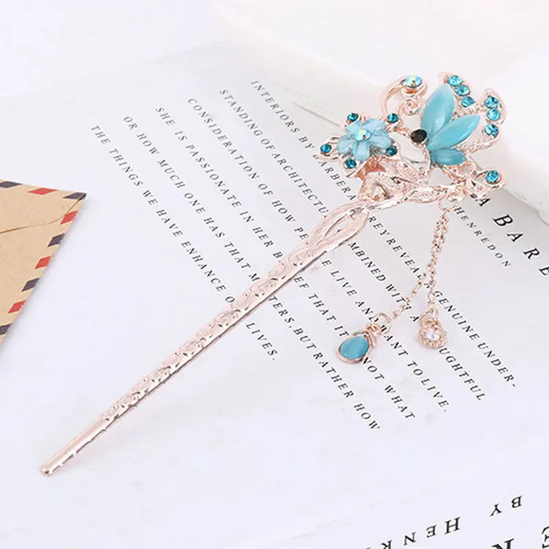 

1Pc Flower Wedding Hairpin Accessories Brieal Hair Jewelry Simulated Pearls Blossom Party Hair Stick Gift for Women Hair Stick