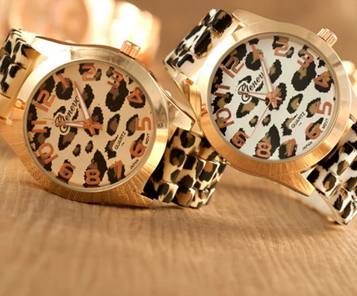 

Leopard Head Silicone Watch Fashion Casual Student Watch Leopard Color Quartz Watch Hot Selling Watch Ladies Watch