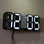 Цифровые настенные 3d-светильники, современные настольные часы с дисплеем времени 1224 часов светодиодный настенные часы с ночной подсветкой, подставкой для температуры, будильником