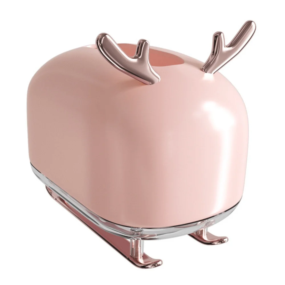 

Sleigh Deer Shape Tissue Box Napkin Box Desktop Decoration Coffee Table Drawer Box