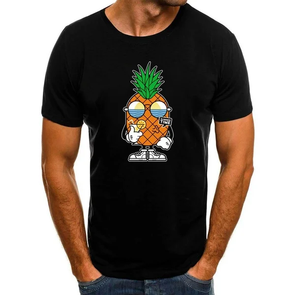 

pineapple summer T Shirts Print Men't Shirt Hipster T-shirt Male Fashion Short Sleeve O-neck Shirts Hip Hop Tees