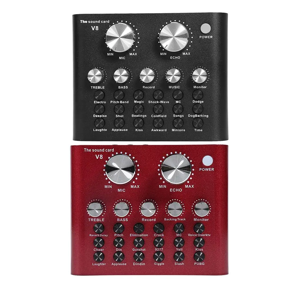 V8 AudioHeadset микрофон в прямом эфире USB внешняя звуковая карта для Мобильный телефон