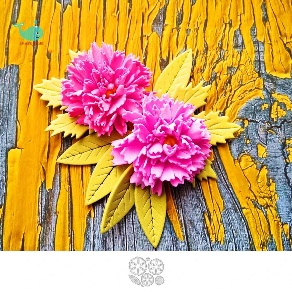 Новый дизайн металлический трафарет для рукоделия пресс формы цветок кружево