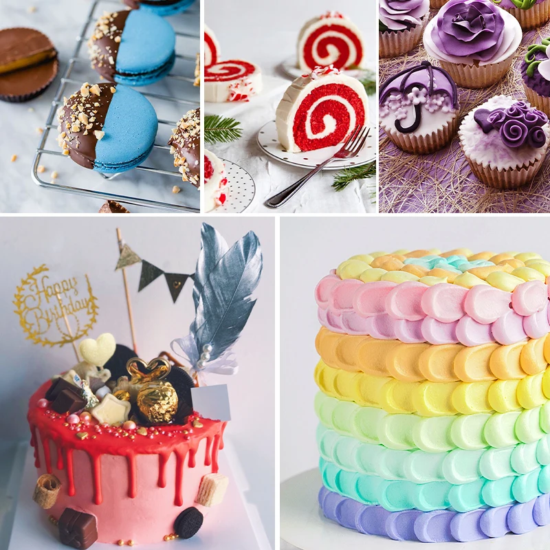 Съедобные Еда порошок 10 г светильник зеленый Fondant (сахарная) пигмент раскраски
