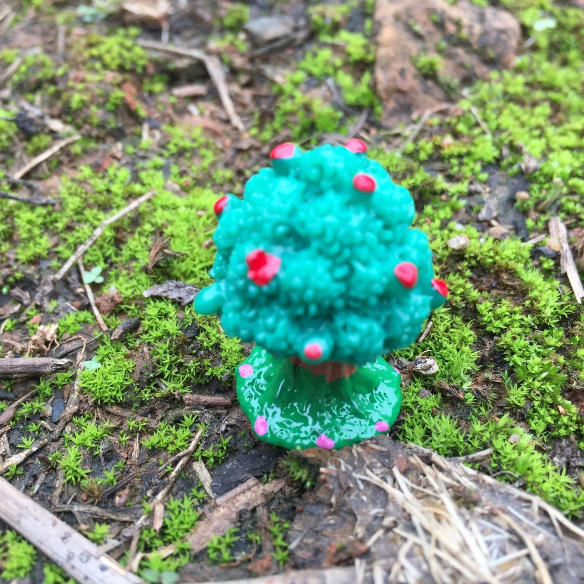 

Resin Small Apple Tree Moss Micro Landscape Landscaping DIY Simulation Plant Garden Ornaments Toy Assembly For Home Decorations