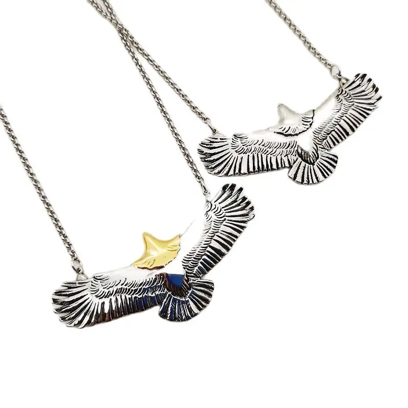 Ожерелье с подвеской в виде летающего орла из нержавеющей стали 316L|necklace jewelry|fashion
