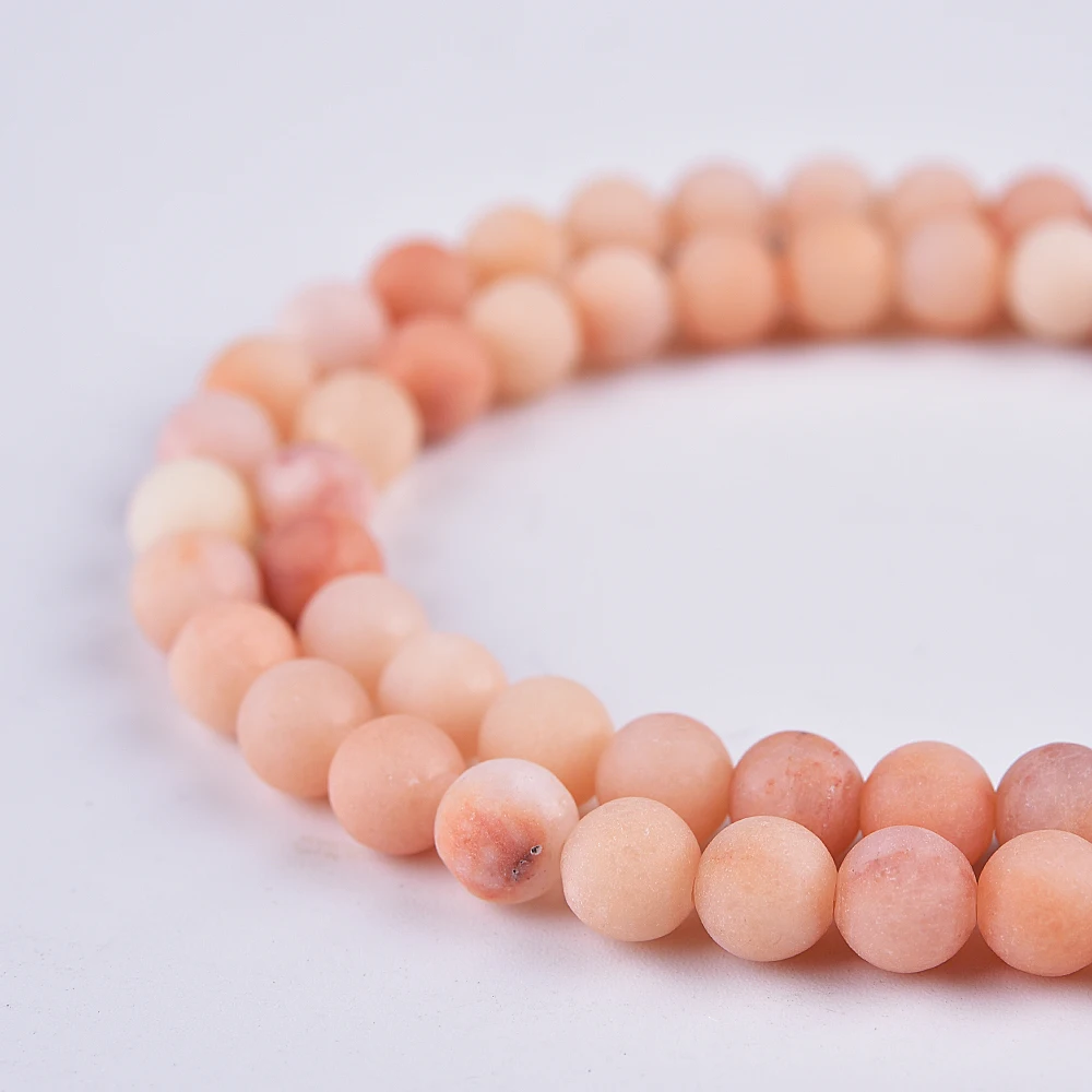 Круглые матовые бусины Asingeloo из натурального камня для изготовления ювелирных