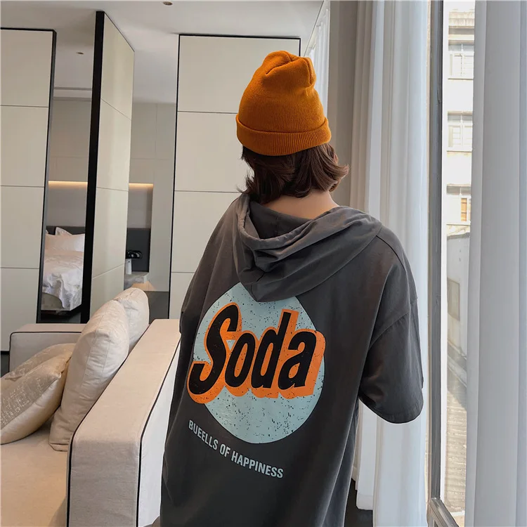

2021 NEW Summer Maxi Women Long Dress Dresses Classic Oversize Hooded Casual Sundress Cotton Plus Size Gray