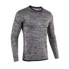 Демисезонный для мужчин с длинным рукавом Повседневные обтягивающие футболки брюки для занятий спортом, топы дышащая быстросохнущая фитнес спортивной футболки S-2XL