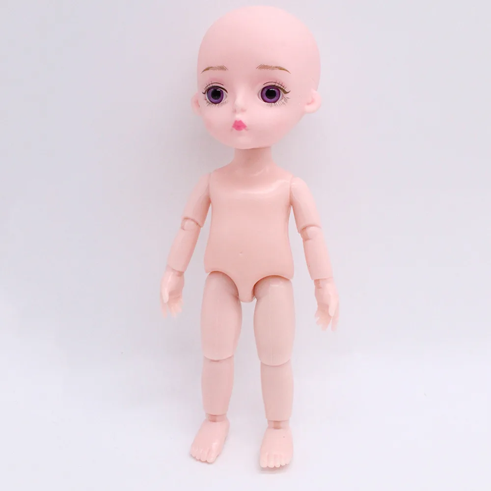 15 см Детская кукла игрушка Щепка волосы наряды куклы для девочек BJD с 3D глазом