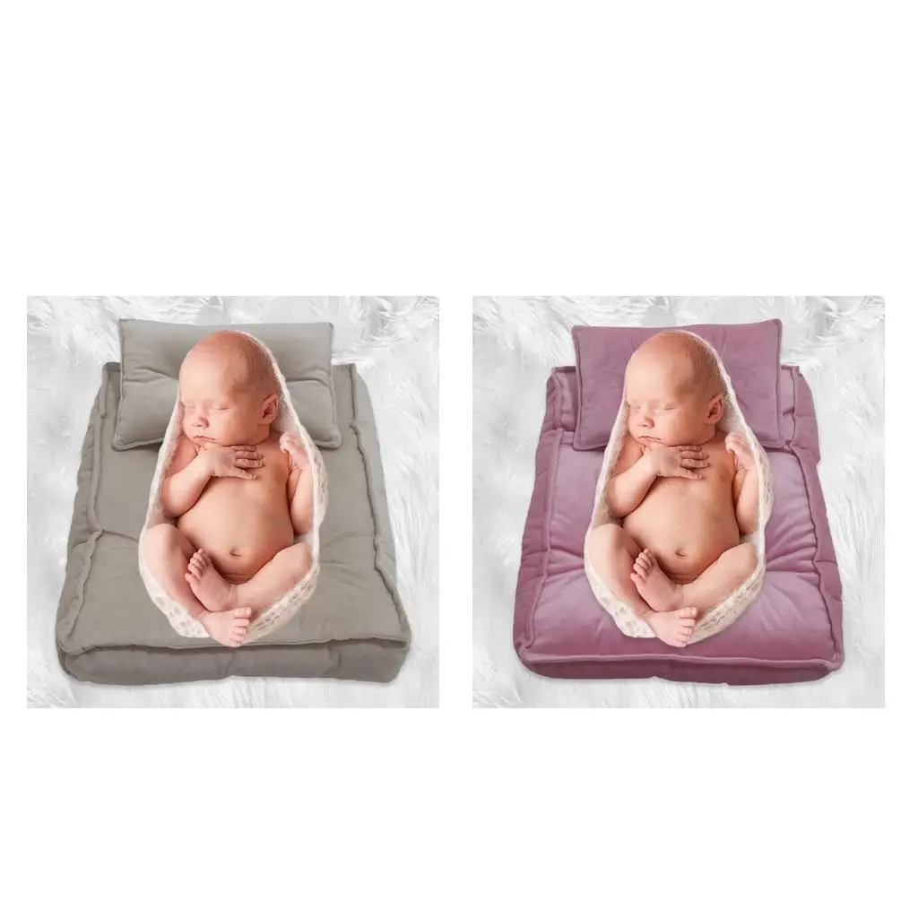

Skin-friendly Flannel Baby Newborn Photography Prop Backdrop Blanket 2pcs