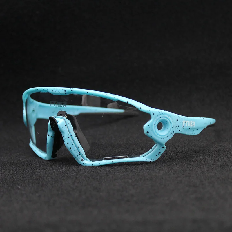 Велосипедные очки синего и красного цвета фотохромные UV400 Мужские MTB очки для езды на велосипеде TR90 для спорта на открытом воздухе поляризованные солнцезащитные очки
