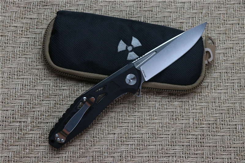 Складной нож JK3214GB G10 с шарикоподшипником лезвие D2 рукоятка многофункциональный