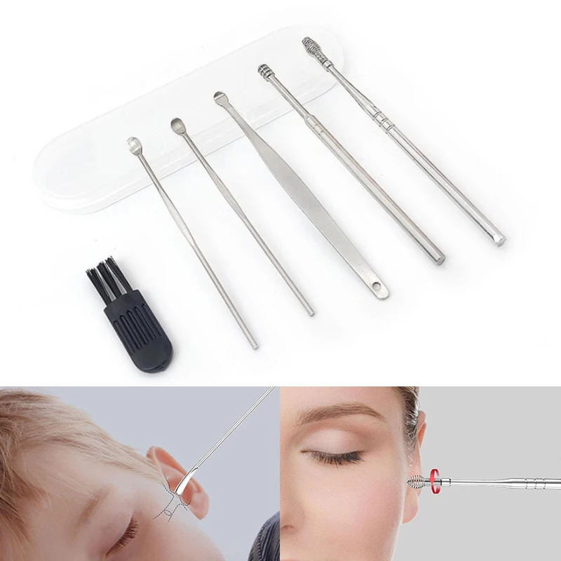 

Набор для чистки ушей 6 шт./коркор., ухочистка, удаление ушного воска, ухочистка для детей и взрослых, набор для ухода за ушами, ухочистка, ложк...