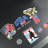 american flag eagle air force soldier embroidery patch cloth stickers diy clothes epaulettes sewing on washable iron