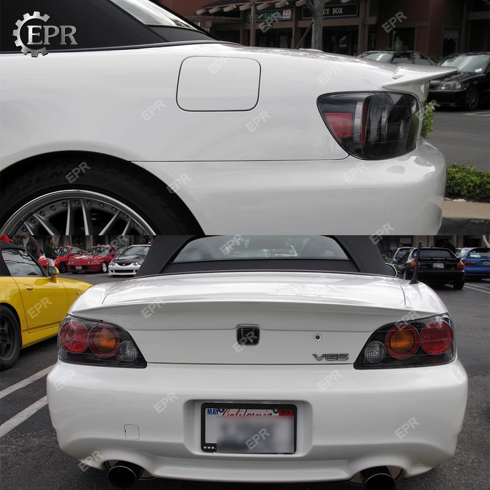 Для Honda S2000 BYS стиль углеродное волокно Ducktail спойлер тюнинг часть отделка для