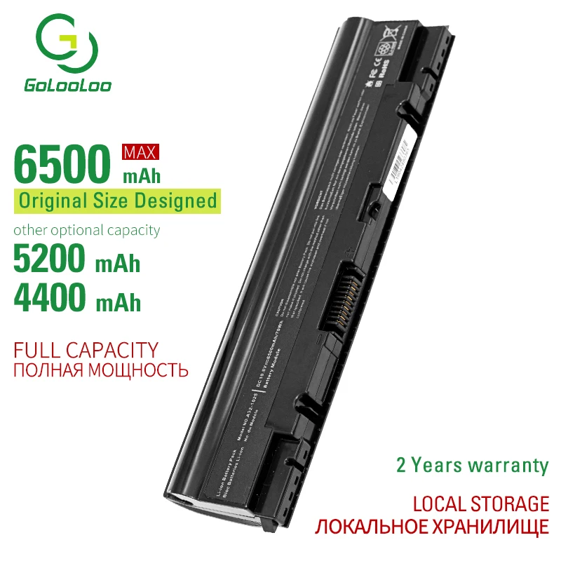 Golooloo 6500MAH Аккумулятор для ноутбука Asus 07G016HF1875 A31 1025 1025b 1025c A32 1025b|Аккумуляторы