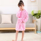 Детские Банные халаты, фланелевая зимняя детская одежда для сна, халат, Детская Пижама, ночная рубашка для мальчиков и девочек, пижама 10-2 ранней длины
