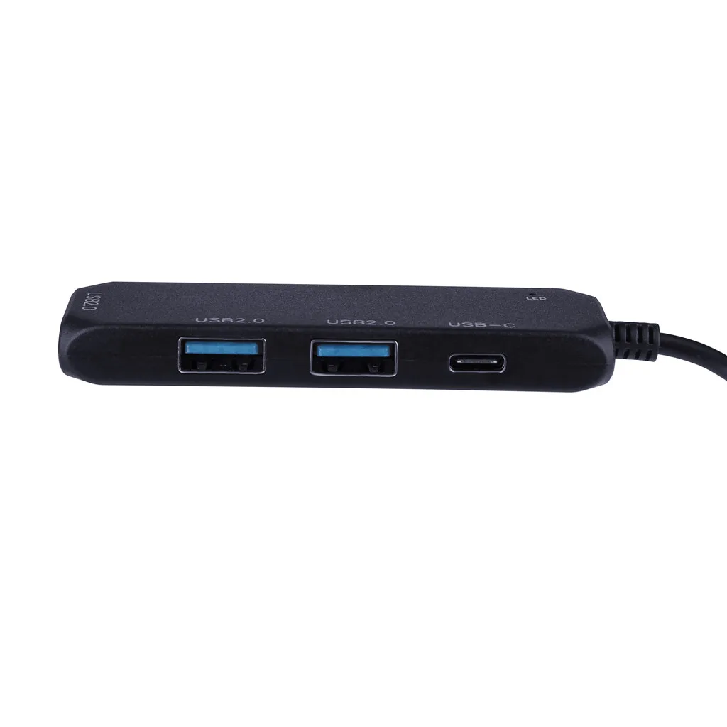 USB-переключатель ультратонкий дизайн прозрачный чип USB/Type-C 2 0 4-портовый