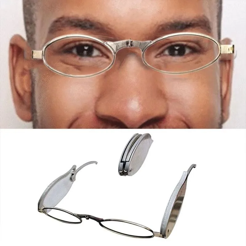 

Fashionable Foldable Pocket Glasses Mini Portable Folding Glasses Reading Glasses Suitable Unisex Presbyopia Hyperopia Glasses