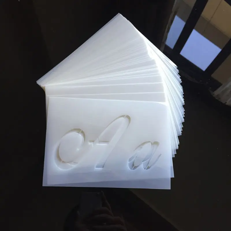 

36 шт./компл. письмо трафарет с алфавитом настенная живопись дерево шаблон чертежа «сделай сам» для рукоделия