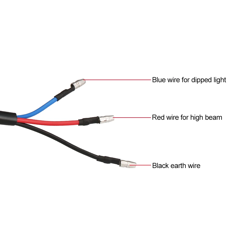 Универсальные светодиодные фары для мотоцикла 12 В передние вождения |