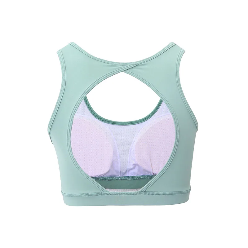 

SANDI Women Hollow Out Yoga Bra Push Up Sprots Bra High Support Fitness Tank Top Gym Active Bra Sportswear Workout Running Bra