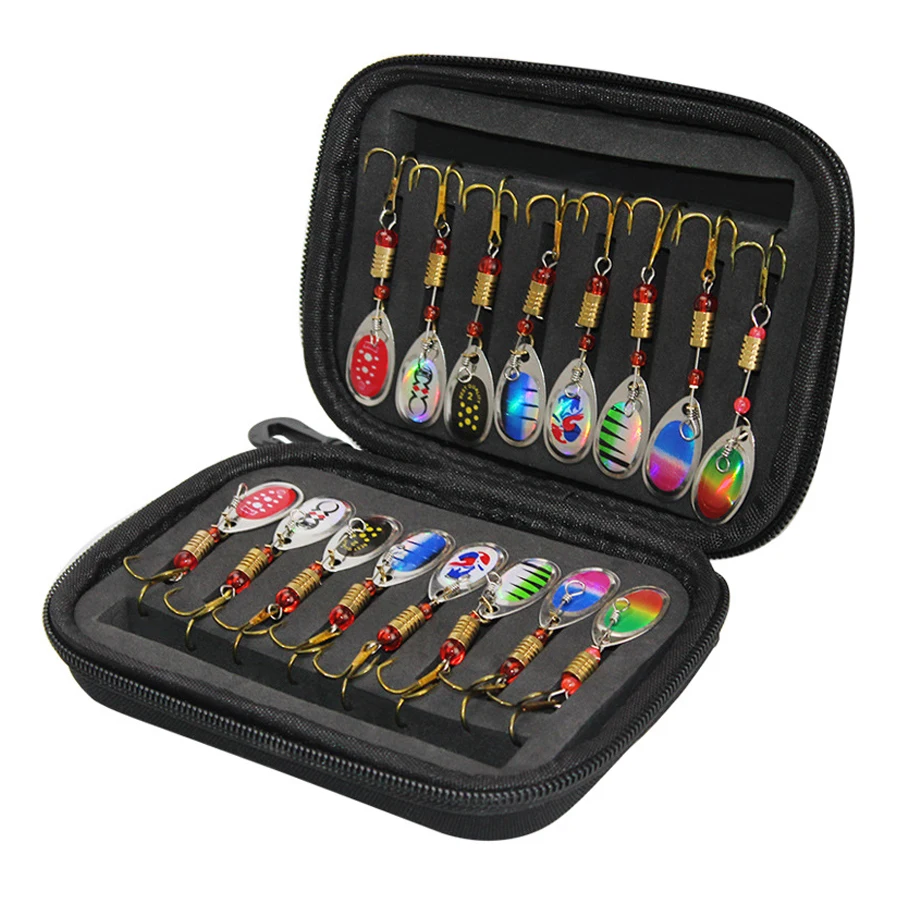 Приманка рыболовная ложка в пластиковой коробке комплект переносных приманок с