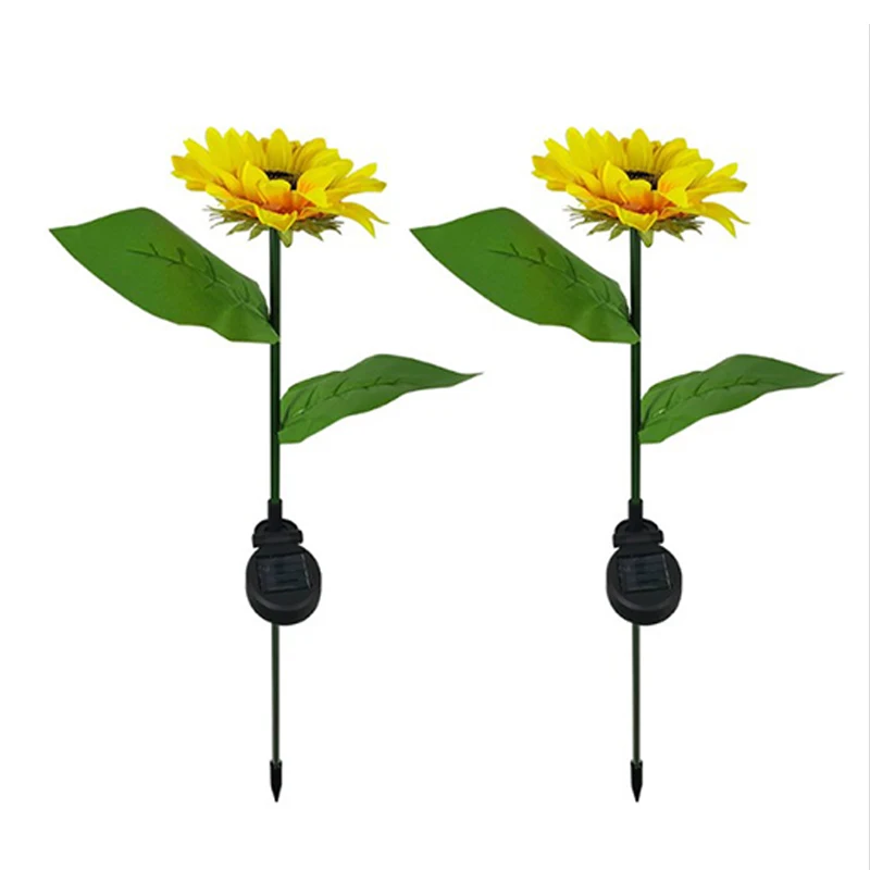 Светильник в виде подсолнуха светодиодный фонарь на солнечной батарее