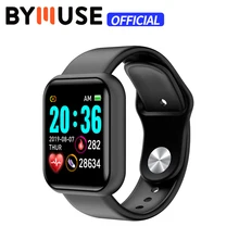 BYMUSE Smart Watch Men Women Blood Pressure Smartwatch Waterproof Heart Rate Monitor Fitness Sport Tracker For Android IOS