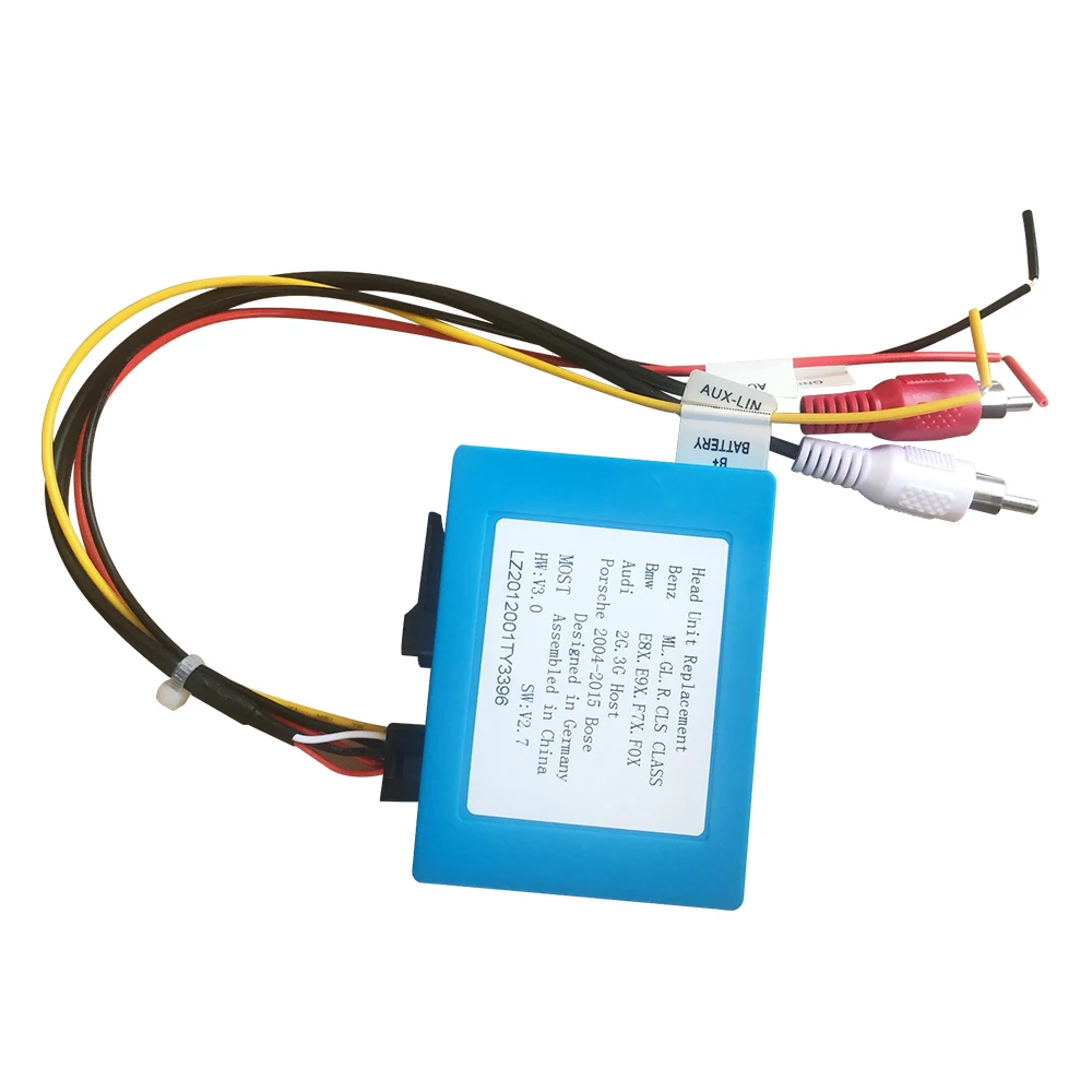 

Kapud,Car Fiber Optic Decoder and AUX Amplifier Adapter, Decoder for Cayenne and Mercedes Benz / ML / CLK/ W164 / W251