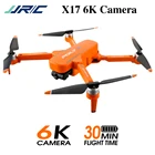 JJRC X17 дрона с дистанционным управлением с двойной Камера 6K HD 2 карданный стабилизатор для GPS 5G Wi-Fi 30 минут время работы оптического потока бесщеточный Складная