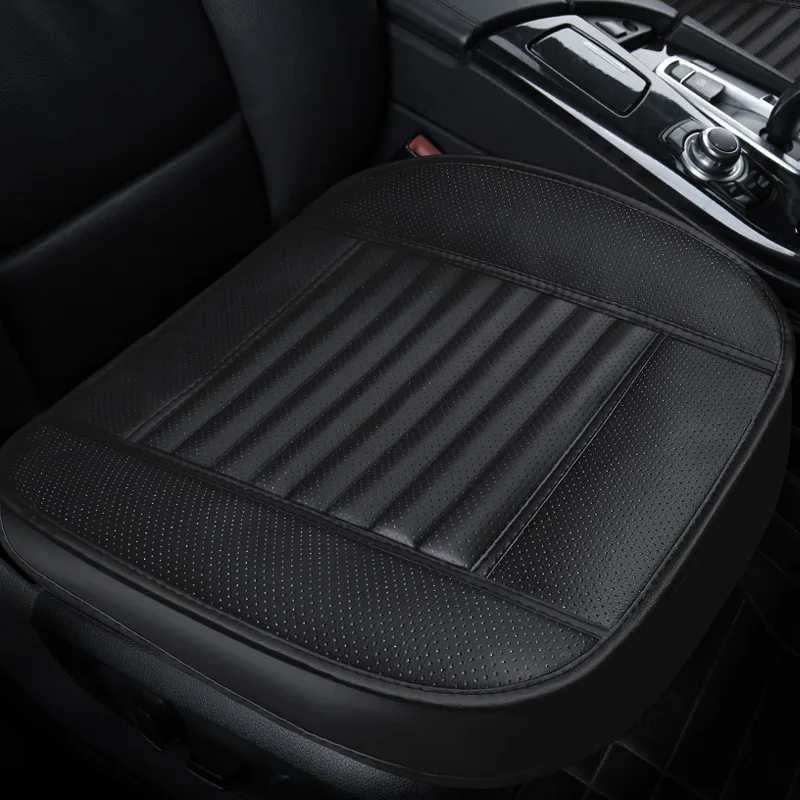 

Sinjayer Front Car Seat Cover PU Leather Cars Seat Cushion Automobiles Seat Protector Universal Car Chair Pad Mat Accessories
