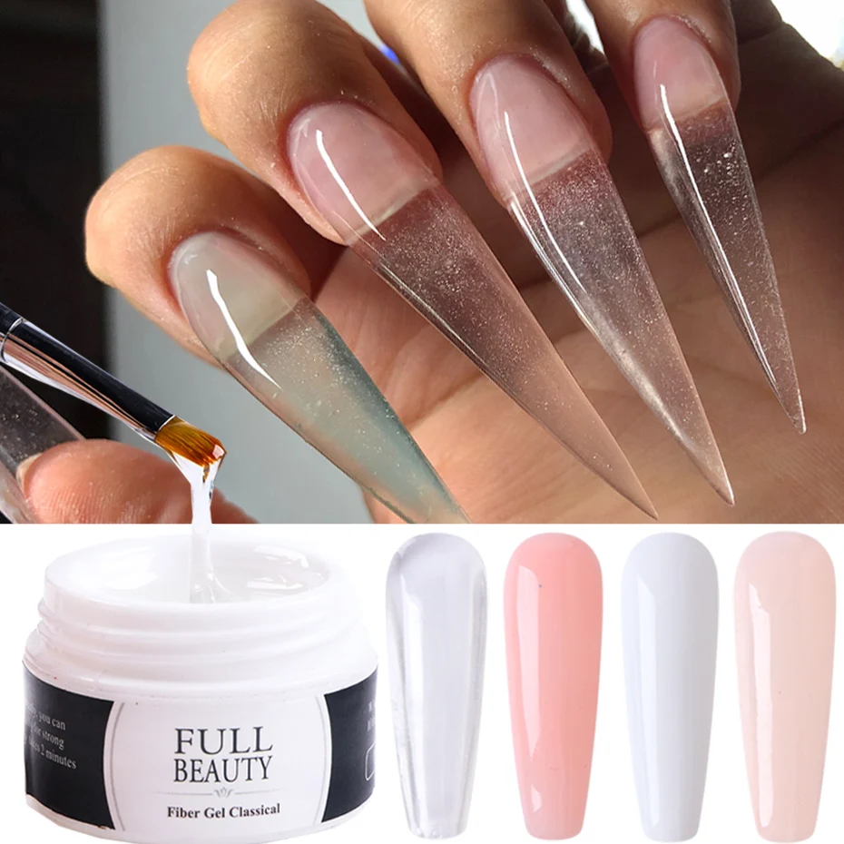 

15ml Acrylic Gel For Nail Extension Tips Quick Building UV Builder Gel Repair Broken Finger Prolong Form Manicure Tools