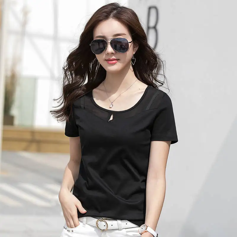 

2021 Summer classic high-quality casual short-sleeved breathable women's T-shirt