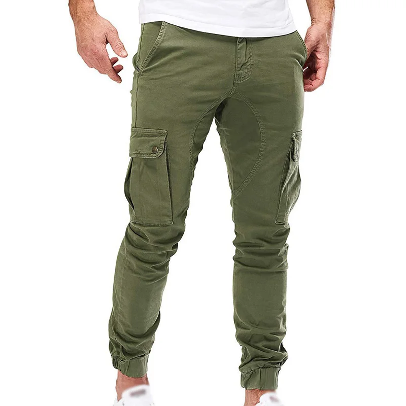 Мужские брюки Осень Зима повседневные свободные карго Slim Fit Модные армейские