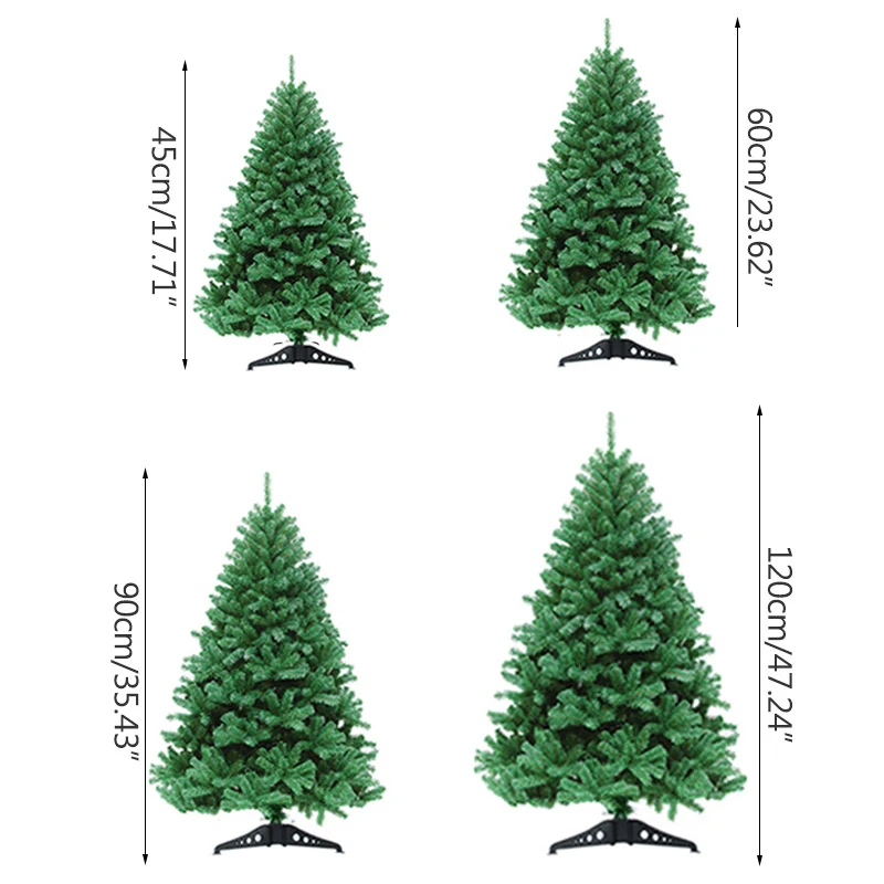 

120/90cm Encryption PVC Christmas Tree DIY Hand Assemble Christmas Tree Decoration Santa Tree Party Decoration Figurine Gift