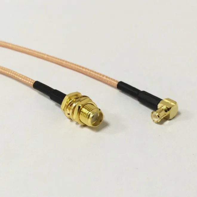 RF Sma женский переборка к Mcx Мужской правый угол кабель в сборе RG316 15 см 6 дюймов для