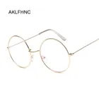 Круглые очки, оправа для мужчин, анти-синий свет, очки для женщин, поддельные очки, золотые оптические очки, оправа, прозрачные линзы