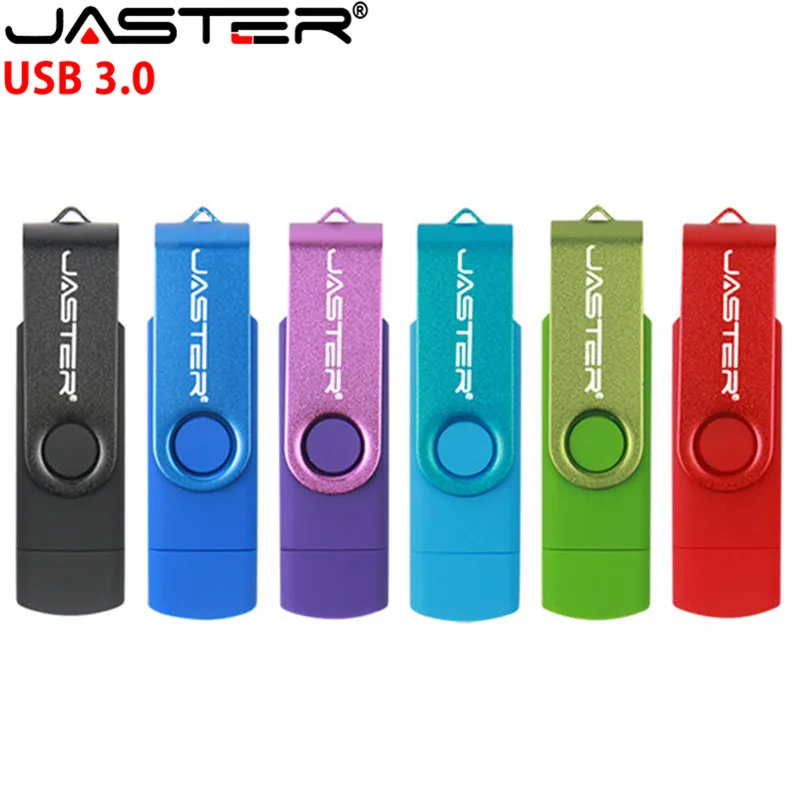 Флеш-накопитель JASTER USB 3 0 с логотипом клиента флеш-накопитель OTG 4 ГБ 8 16 32 64 128 для