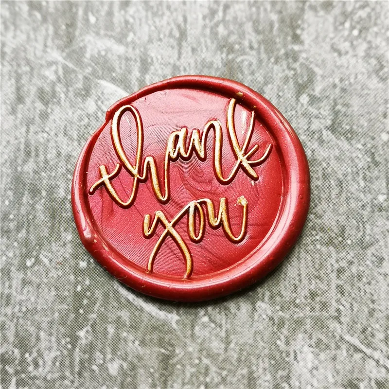 Штамп для восковой печати с надписью Thank You размер в ассортименте|Штампики| |