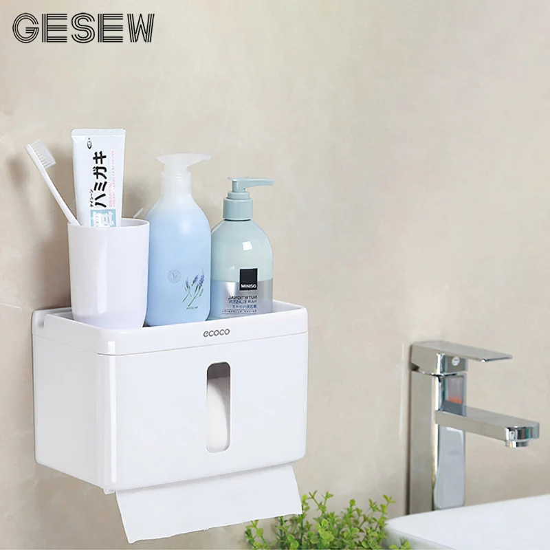 GESEW портативный держатель для туалетной бумаги Многофункциональный