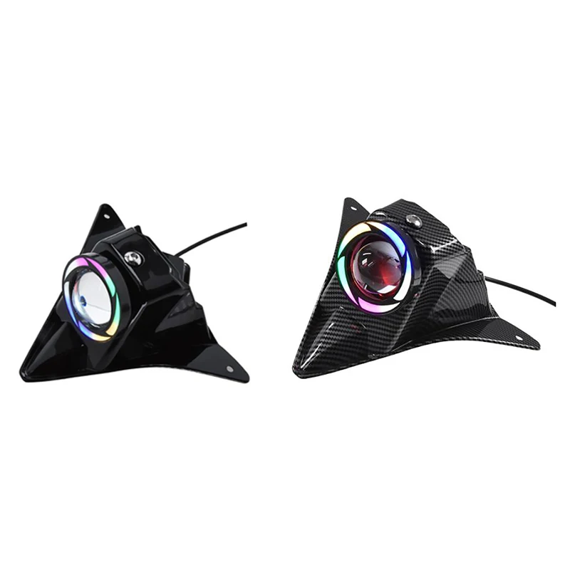 

For Yamaha NVX155 Aerox155 NVX 155 Motorcycle LED Headlight Spotlight Angeleyes Lamp Light Cover Parts