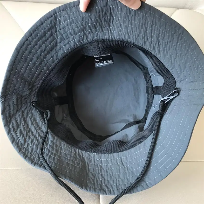 

Quick-dry Drawstring Fisherman Bucket Hat For Women Men Fishing Flat Cap Bob Panama Summer Designer Sun Hats Hip Hop Harajuku