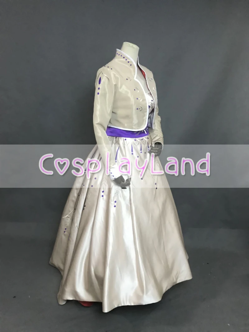 Костюм снежной принцессы Анны костюм для пения Эльзы Олафа на Хэллоуин платье с