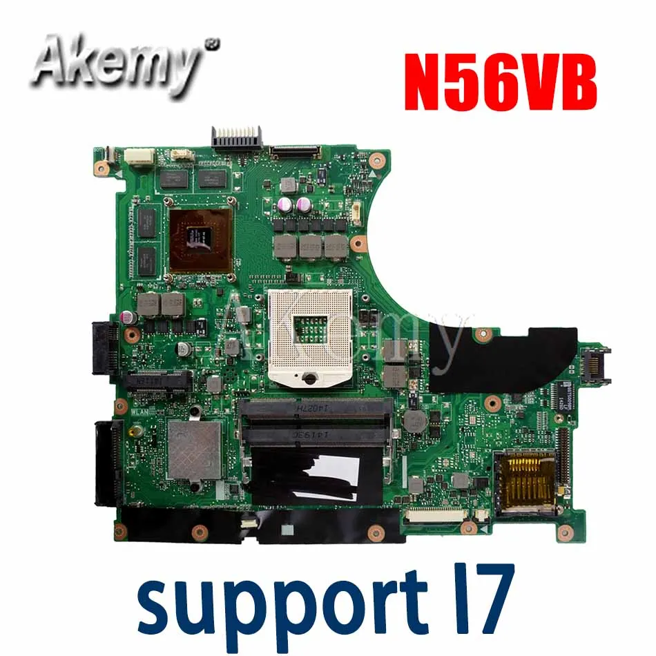 

N56VB материнская плата для Asus N56VM N56VB N56VV N56VZ материнская плата для ноутбука REV2.0 N56VB GPU-2G поддержка I7 оригинал